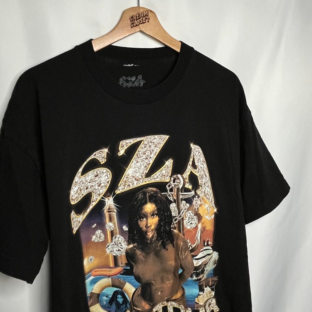 SZA Kendrick Lamar TDE pg Lang Ctrl SOS LANA Hip Hop Rap R&B Tour Merch Tee XL - Picture 2 of 3